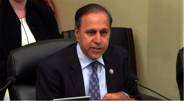 Congressman Krishnamoorthi questions former Ambassador Rahm Emanuel at a hearing of the Select Committee on the CCP